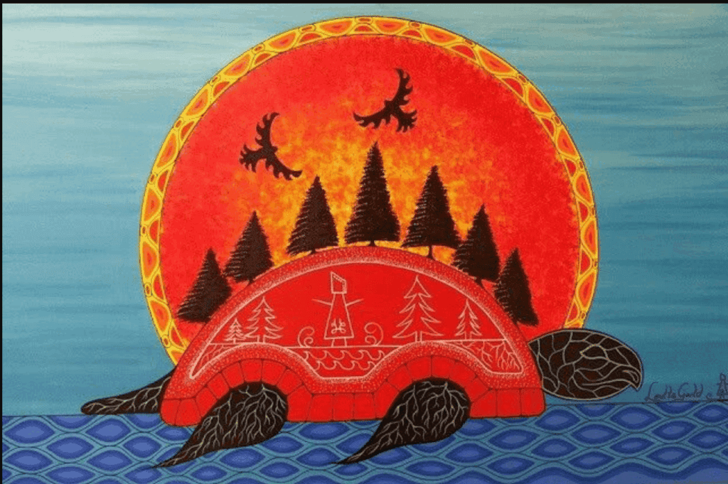 Turtle Island, by Mi’Kmaq artist Louretta Gould