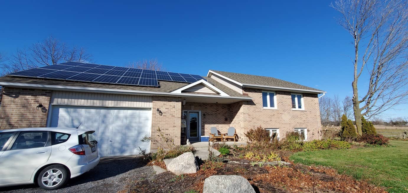 Solar panels being installed