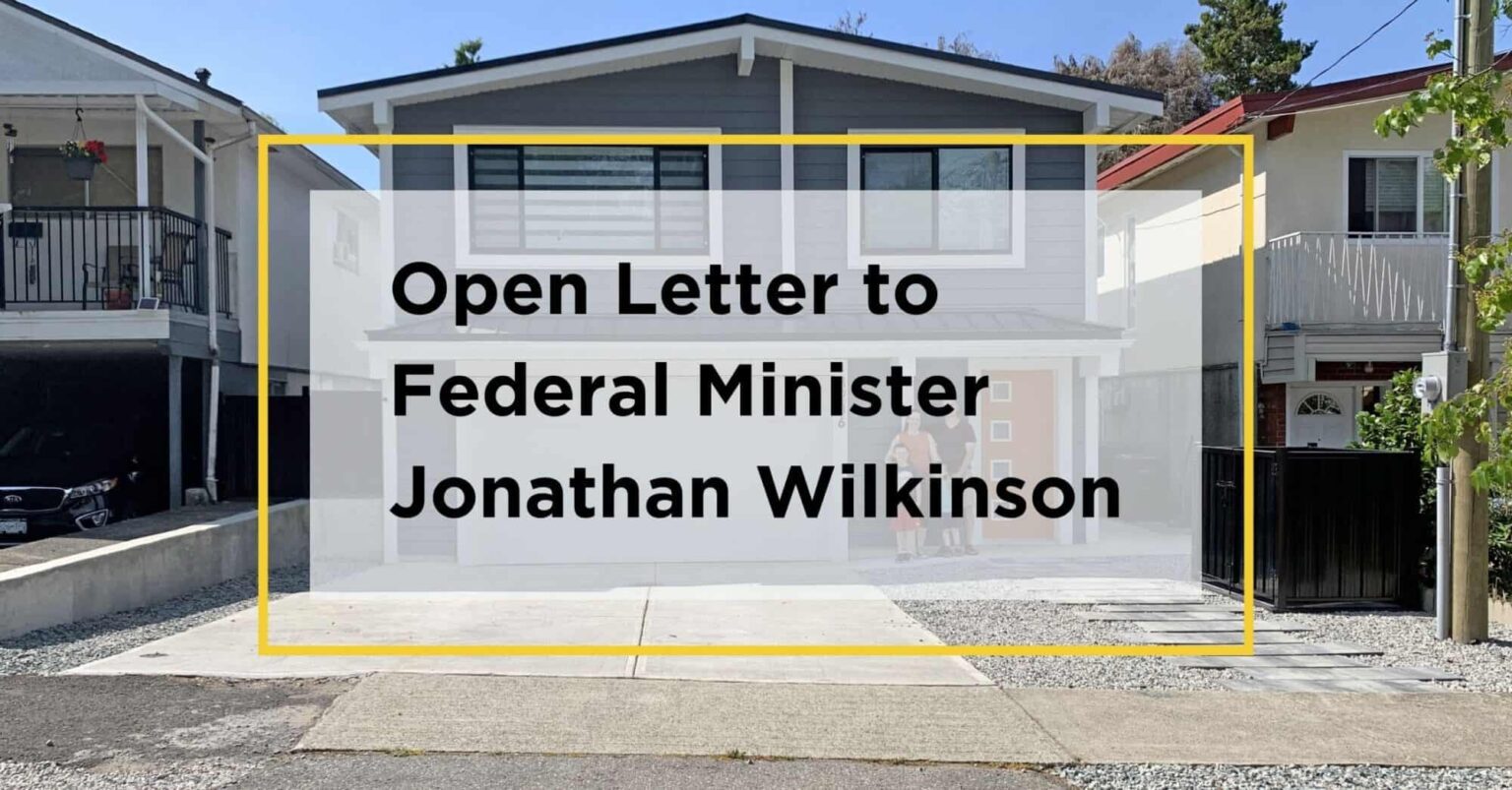Image says "Open Letter to Federal Minister Jonathan Wilkinson"
