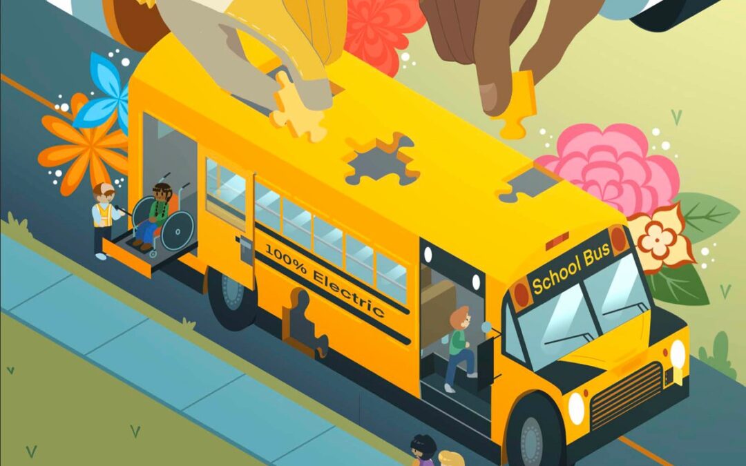 Communiqué de presse: deux millions d’élèves prennent l’autobus pour aller à l’école. Qui est laissé pour compte dans la transition vers l’électrique?