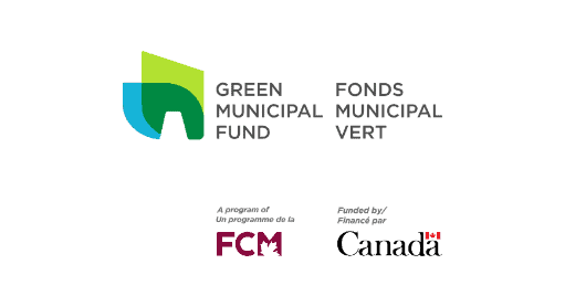 Green Municipal Fund and Fonds Municipal Logo with acknowledgement to FCM and Canada
